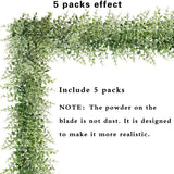 5 Packs 30Ft Artificial Eucalyptus Garlands Faux Hanging Plants for Wedding