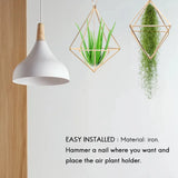 Air Holder Mini Metal Tabletop Himmeli Decor Geometric Plant Stand