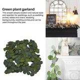 5 Packs Artificial Eucalyptus Wreath for Wedding Garden Decor