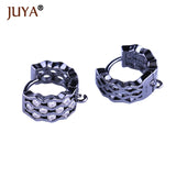 High Copper Metal Zircon Big Hoop Earrings for Jewelry Making