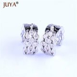 High Copper Metal Zircon Big Hoop Earrings for Jewelry Making