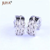 High Copper Metal Zircon Big Hoop Earrings for Jewelry Making