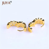 High Copper Metal Zircon Big Hoop Earrings for Jewelry Making