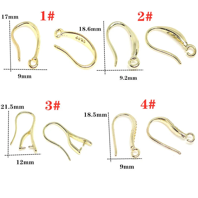 5 Pairs 14K Allergy-Proof Earhook Accessories for DIY Earrings
