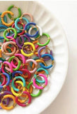 5 Pairs 16mm Candy Enamel Hoop Earrings Women Earrings Huggie