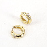 Cubic Zircon Small Hoop Earrings - Minimalist Circle Hoops for Women