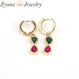 Colorful Hoop Earrings 8-shaped Drop Earrings for Women Wedding Party Gift