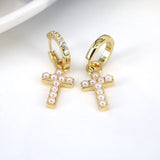 5 Pairs Romantic Love Heart Shell Pearl Butterfly Hoop Earrings for Women