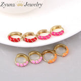 5 Pairs Hoop Earrings Bohemian Style Jewelry 15MM