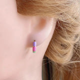5 Pairs Hoop Earrings Bohemian Style Jewelry 15MM