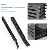 5 Pairs 3.5 to 5.25 Hard Drive Rails Chassis Cage Plastic Rails