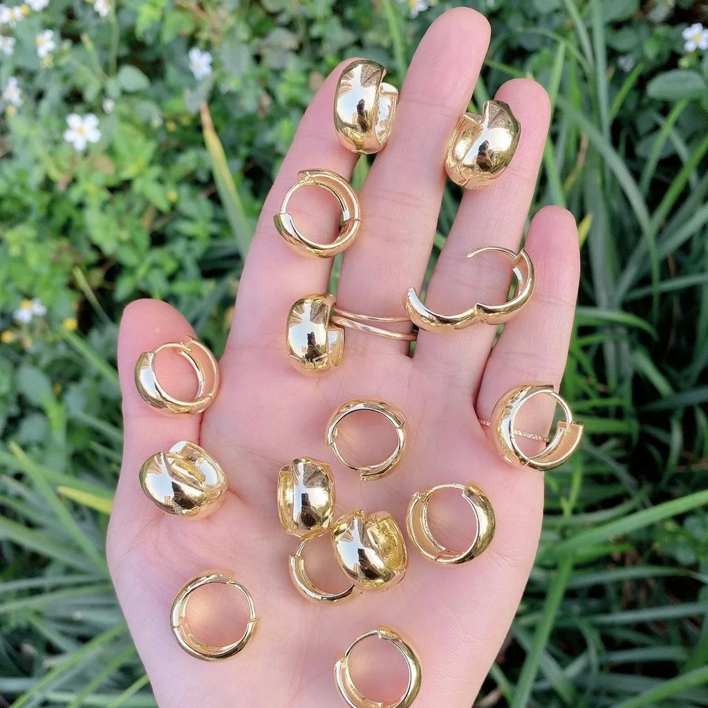 5 Pairs Twisted Small Hoop Earrings for Women Minimalist Circle Huggie Jewelry