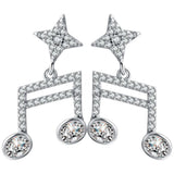 Musical Note Earrings Jewelry for Women Music