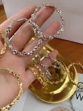 5 Pairs Big Circle Hoop Earrings Women's Party Jewelry