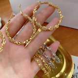 5 Pairs Big Circle Hoop Earrings Women's Party Jewelry