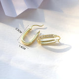 5 Pairs Punk Chunky Hammered Hoop Earrings for Women