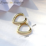 5 Pairs Punk Chunky Hammered Hoop Earrings for Women