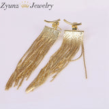 Punk Tassel Chain Ear Stud Earrings For Woman