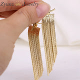Punk Tassel Chain Ear Stud Earrings For Woman