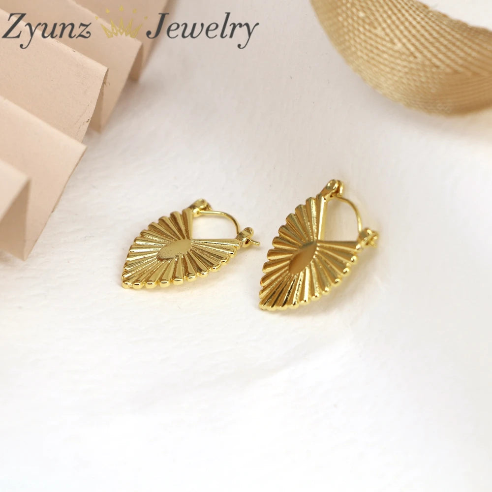 5 Pairs Chunky Hoop Earrings Geometric Metal Statement Vintage Jewelry