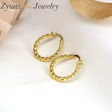5 Pairs Chunky Hoop Earrings Geometric Metal Statement Vintage Jewelry