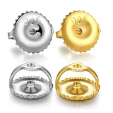 5 Pairs Sterling Silver Screw on Earring Backs Replacements