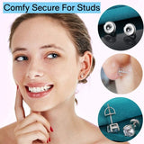 5 Pairs Sterling Silver Screw on Earring Backs Replacements
