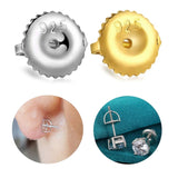5 Pairs Sterling Silver Screw on Earring Backs Replacements