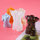 5 Pcs 3D Body Candle Crystal Epoxy Resin Mold Human Silicone Mould DIY Crafts
