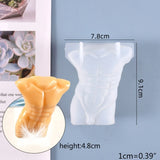 5 Pcs 3D Body Candle Crystal Epoxy Resin Mold Human Silicone Mould DIY Crafts