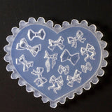 5 Pcs 3D Bowknot Nail Art Resin Mold Stickers Jewelry Silicone Mould