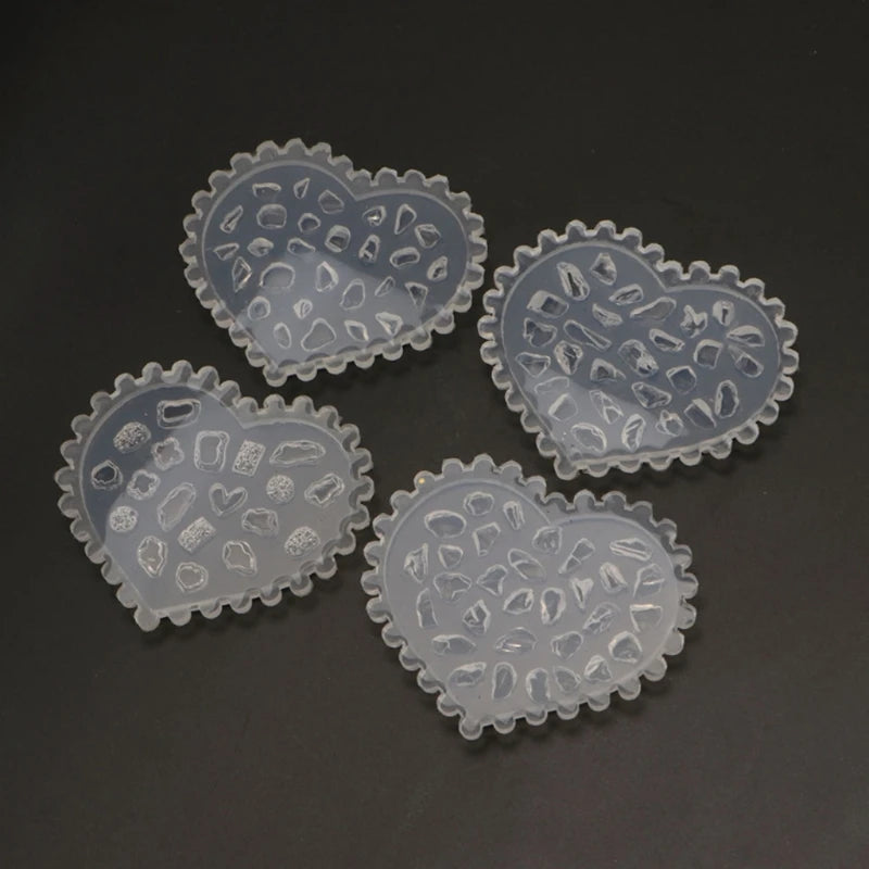 5 Pcs 3D Bowknot Nail Art Resin Mold Stickers Jewelry Silicone Mould