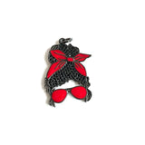 5 Pcs Afro Beauty Queen Woman Charms CZ Paved for Jewelry