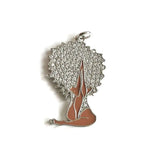 5 Pcs Beauty Queen Pray Woman Pendant for Jewelry