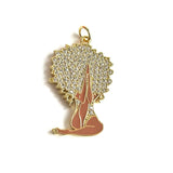 5 Pcs Beauty Queen Pray Woman Pendant for Jewelry