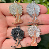 5 Pcs Beauty Queen Pray Woman Pendant for Jewelry