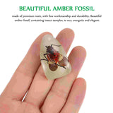 5 Pcs Amber Insect Resin Pendants for Jewelry Making