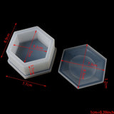 5 Pcs Box Resin Molds with lids DIY Craft Making Ashtray MXME