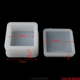 5 Pcs Box Resin Molds with Lids for DIY Craft Making, Storage D03
