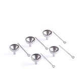 5 Pcs Stainless Steel Mini Funnel for Cremation Urn Jewelry