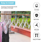 5 Pcs Clear Acrylic Clothes Hanger with Notches, Transparent Shirts Dress Hanger