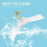 5 Pcs Clear Acrylic Clothes Hanger with Notches, Transparent Shirts Dress Hanger