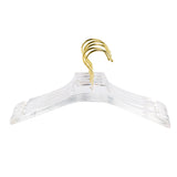 5 Pcs Clear Acrylic Clothes Hanger with Notches, Transparent Shirts Dress Hanger
