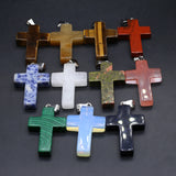 5 Pcs Healing Crystal Stone Pendants for Jewelry Necklace Gift