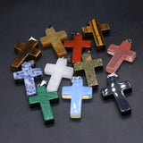 5 Pcs Healing Crystal Stone Pendants for Jewelry Necklace Gift