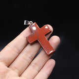5 Pcs Healing Crystal Stone Pendants for Jewelry Necklace Gift