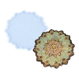 5 Pcs Epoxy Resin Mold Datura Flowers Tray Cup Mat Silicone Mould DIY Crafts