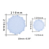 5 Pcs Epoxy Resin Mold Datura Flowers Tray Cup Mat Silicone Mould DIY Crafts