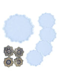 5 Pcs Datura Flowers Tray Cup Mat Silicone Mold