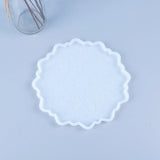 5 Pcs Crystal Epoxy Resin Mold Datura Flowers Tray Cup Mat Silicone Mould